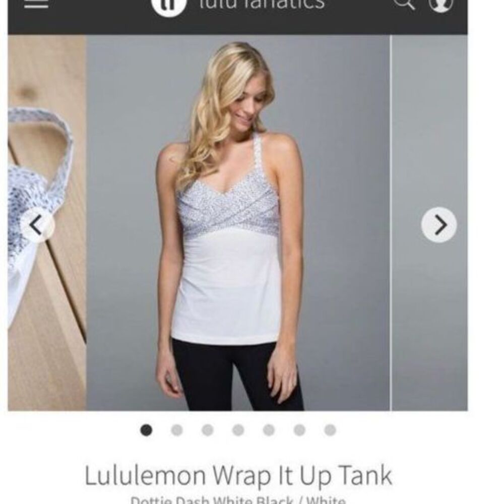 Lululemon size 6 gray grey wrap it up tank top